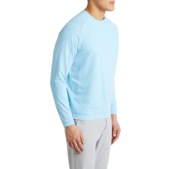 Peter Millar Cradle Performance Crewneck Mens Size XL Seaport Blue New NWT $135 - Picture 11 of 11